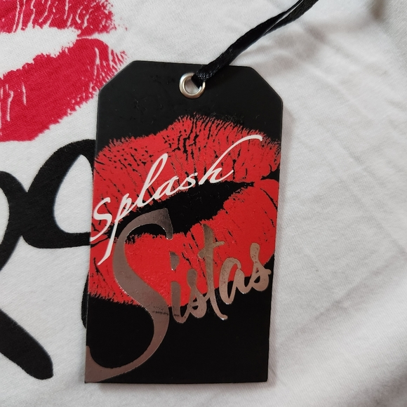 CURVY HIPS & RED LIPS ♡ CUTE WHITE TEE ♡ 3x ♡ NWT - Picture 9 of 9